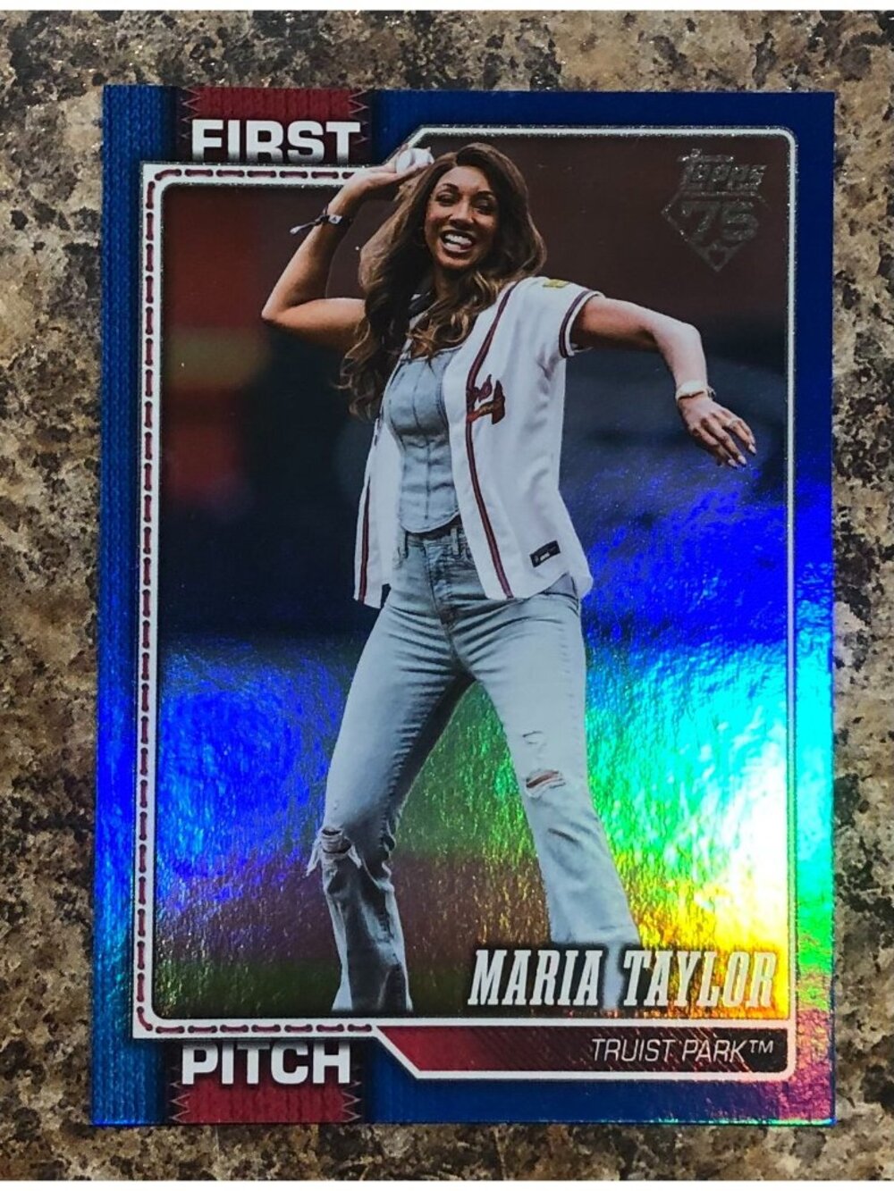 2026 Topps Maria Taylor First Pitch FP-11 Blue Foil SP 37/150